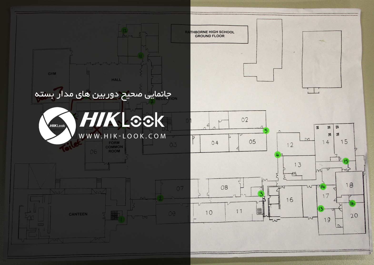 جانمایی دوربین در نصب دوربین مدار بسته