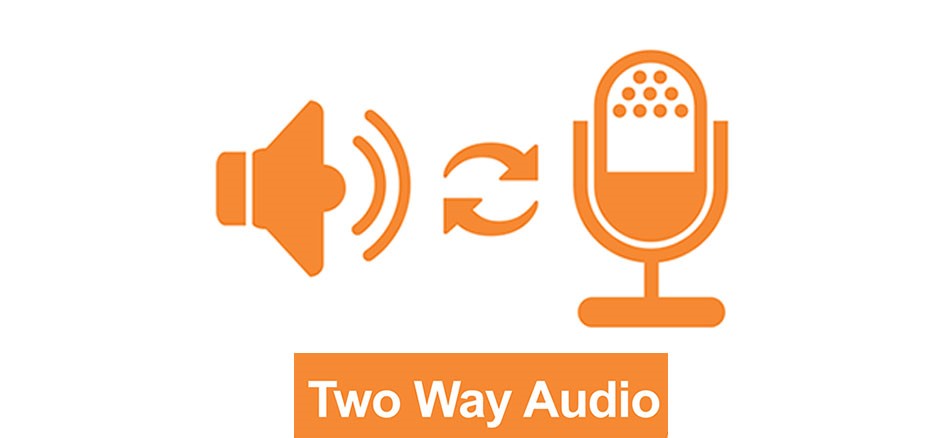 Two-way audio امکان ارسال و دریافت صدا را فراهم می‌کند