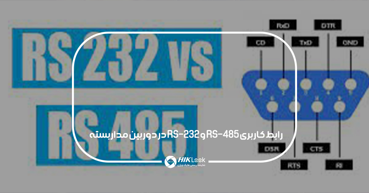 رابط کاربری RS-485 و RS-232 در دوربین مداربسته