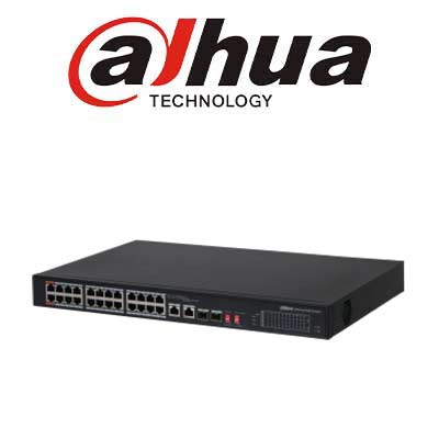 سوییچ 24 پورت داهوا مدل DH-PFS3226-24ET-240